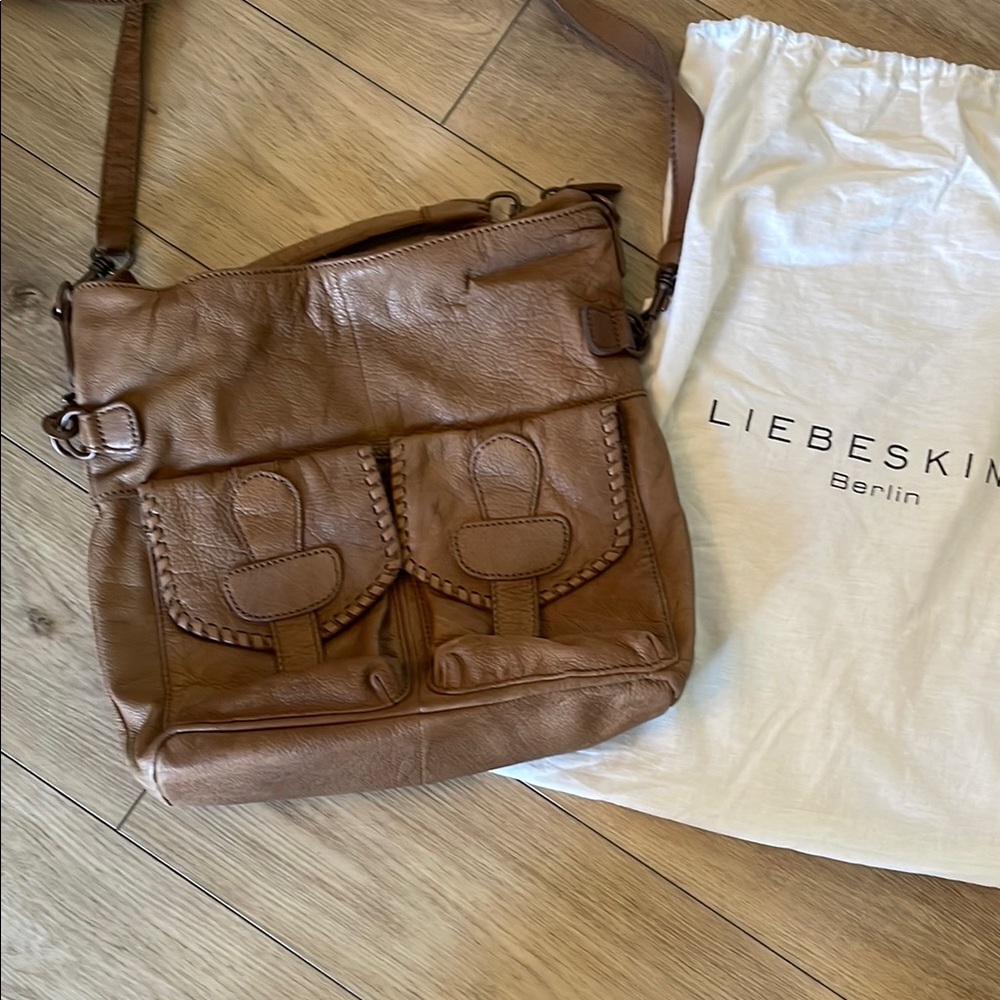 Liebeskind Berlin Brown Leather Crossbody Bag